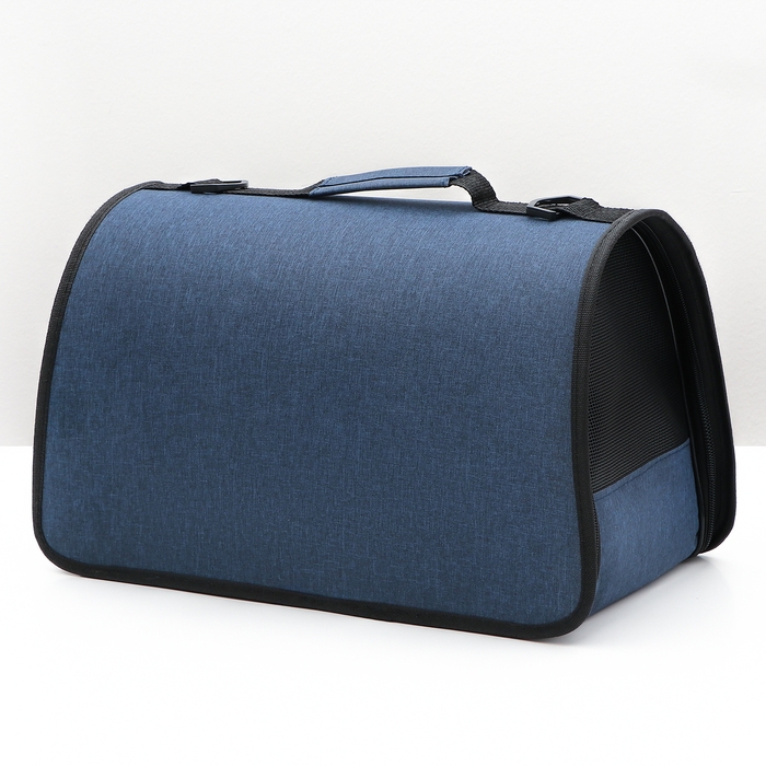 Сумка-переноска с органайзером и иллюминатором, 43 х 24 х 28 см, синяя