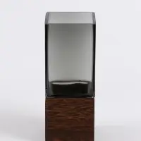 Ваза &laquo;Данте&raquo;, 20&times;8 см, стекло, серая