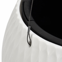 Кашпо "Жемчужина" 4л подвесное, белый