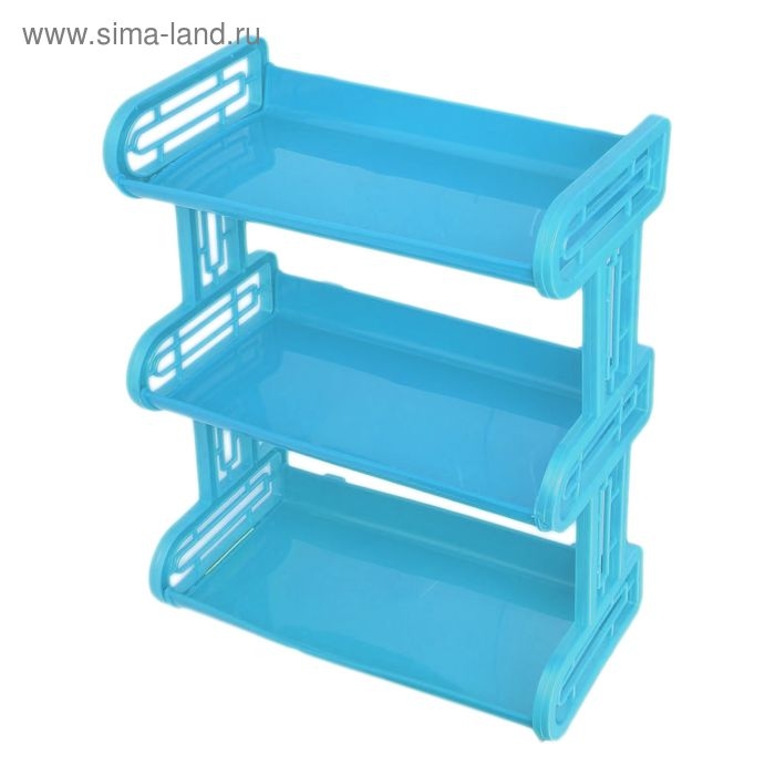 Полка навесная 3-х ярусная, 32&times;17,2&times;42 см, цвет МИКС