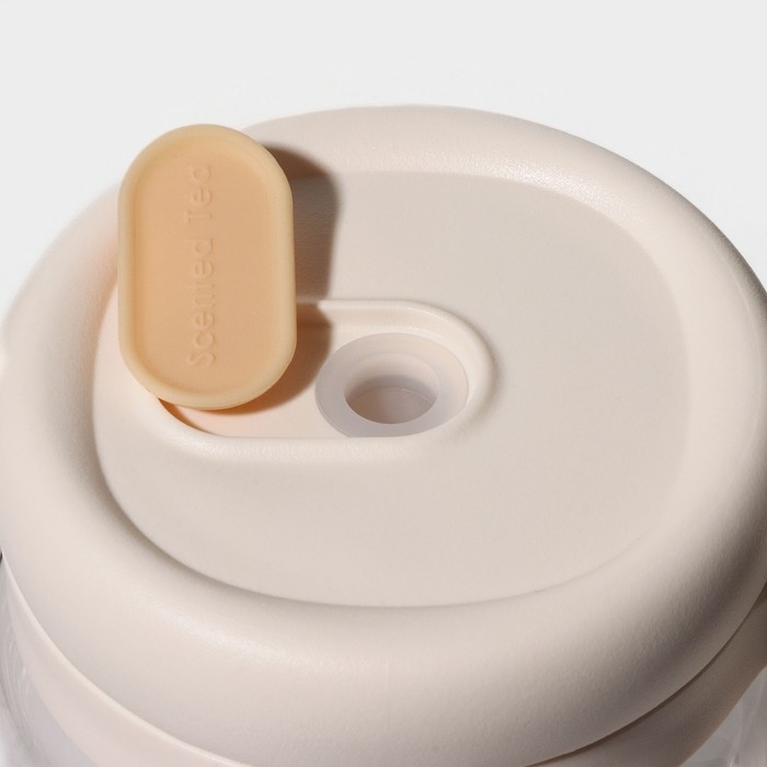 Кружка стеклянная с крышкой и трубочкой &laquo;Бьорн&raquo;, 850 мл