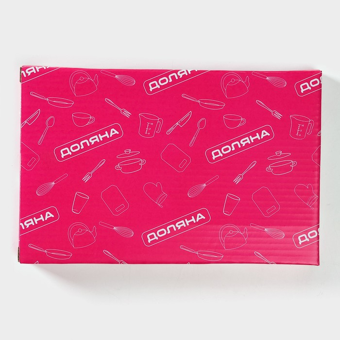 Блюдо фарфоровое Доляна &laquo;Зелёный сад&raquo;, 22,5&times;12&times;1,7 см, цвет белый