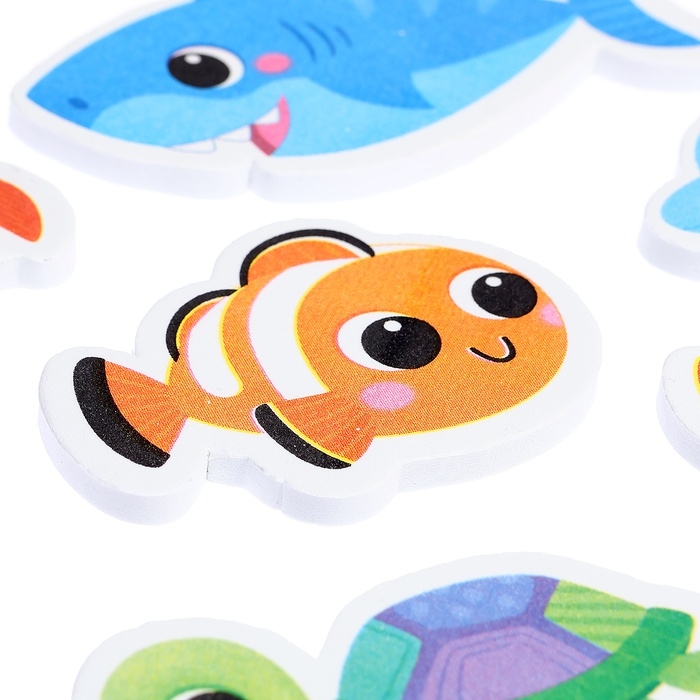 Игровой набор для ванной &laquo;Морской мир&raquo;, сетка для хранения, игрушки