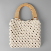 Ручки для сумки деревянные, 11 &times; 16,5 см, 2 шт, цвет бежевый