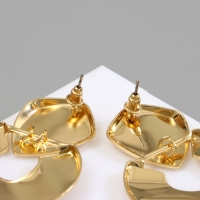 Серьги металл &laquo;Геометрия&raquo; диск, цвет золото