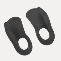 Полустельки для обуви, S р-р, 15 &times; 6 см, пара, цвет чёрный