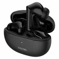 Наушники Tecno Buds 3, беспроводные, TWS, вакуумные, BT 5.3, 37/500 мАч, микрофон, черные