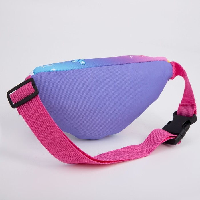 Сумка детская для девочки поясная &laquo;Единорог&raquo; 20 см х 10 см х 6 см