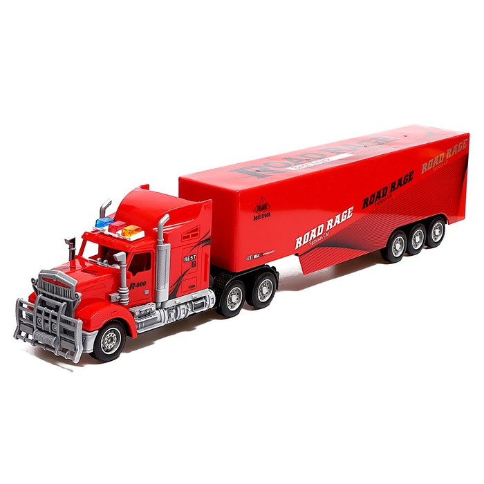 Грузовик радиоуправляемый &laquo;Фура&raquo;, работает от батареек, световые эффекты, МИКС