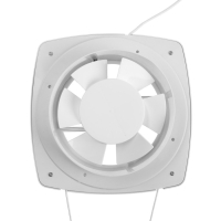 Вентилятор вытяжной ZEIN LOF-04, d=140 мм, 220 В, 18 Вт, с жалюзи, провод