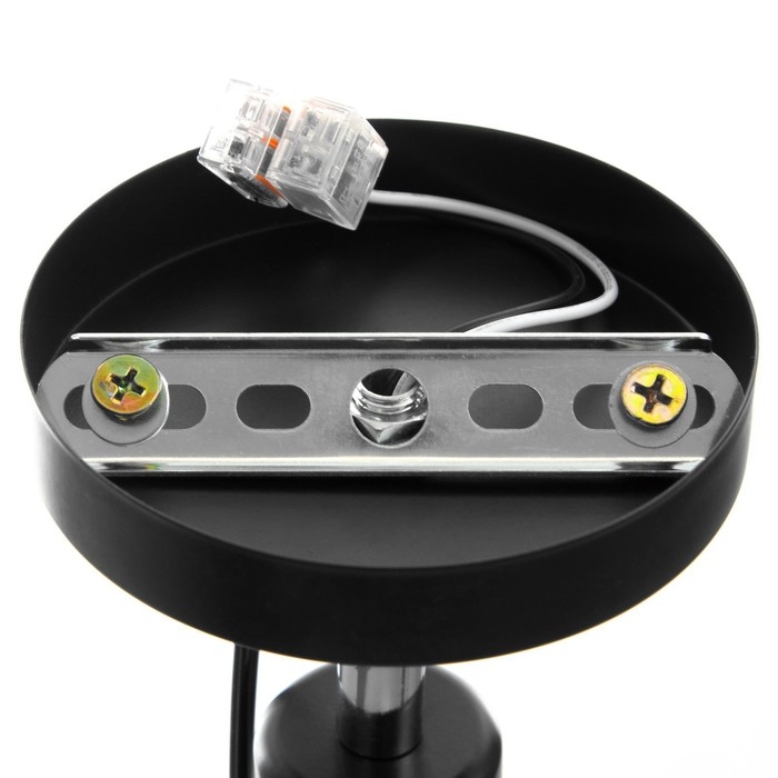 Спот "Дарни" с проводом и выкл. Е27 40Вт черный 10х10х10-160см