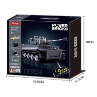 Конструктор Механо &laquo;Немецкий танк TIGER&raquo;, радиоуправление, 814 деталей