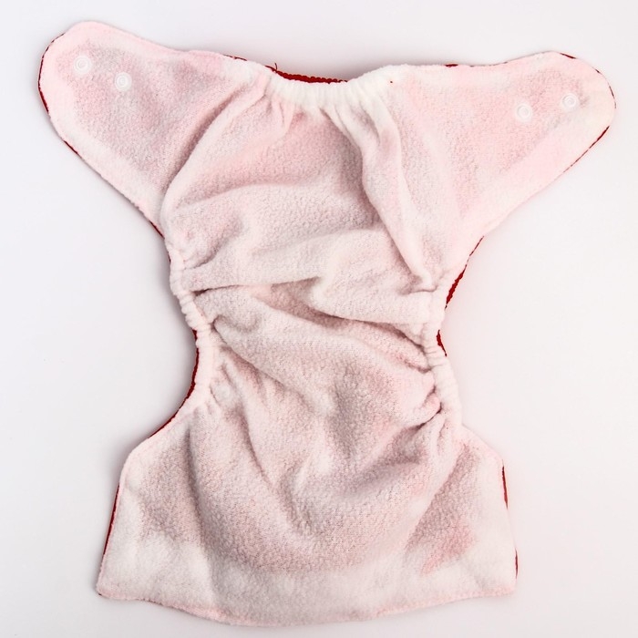 Многоразовый подгузник &laquo;Я люблю маму&raquo;, цвет красный