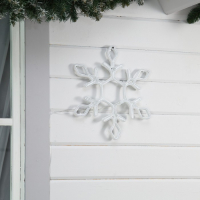 Неоновая фигура &laquo;Снежинка&raquo;, 37 см, 288 LED, 12 В, 8 режимов, свечение синее/белое