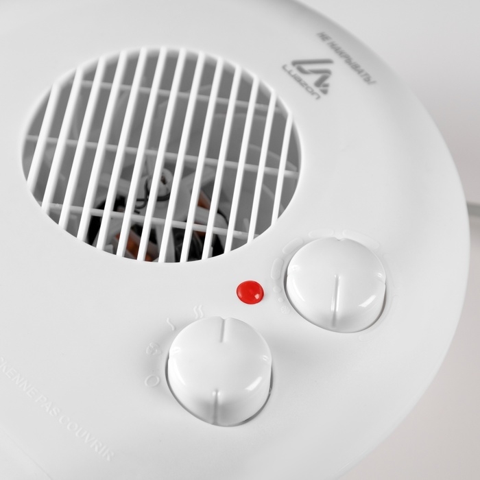 Тепловентилятор Luazon LTO-06, напольный, 2000 Вт, 2 режима, до 20 м&sup2;, белый