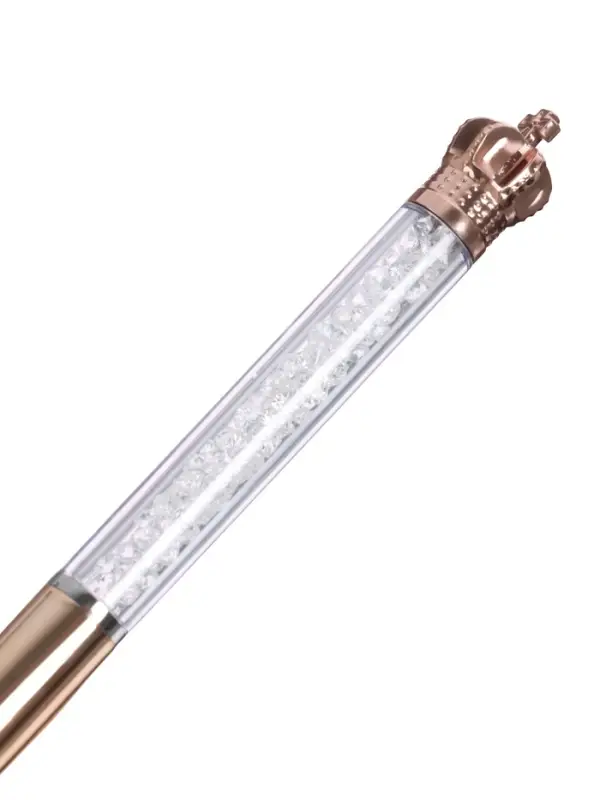 Ручка шариковая-прикол &laquo;Корона&raquo; со стразами, МИКС