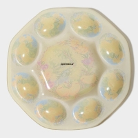 Подставка стеклянная для яиц Доляна &laquo;Цыплята&raquo;, 21&times;1 см, 8 ячеек