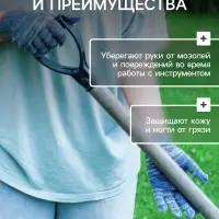 Перчатки рабочие, хб, вязка 7 класс, 4 нити, размер 9, без покрытия, серые