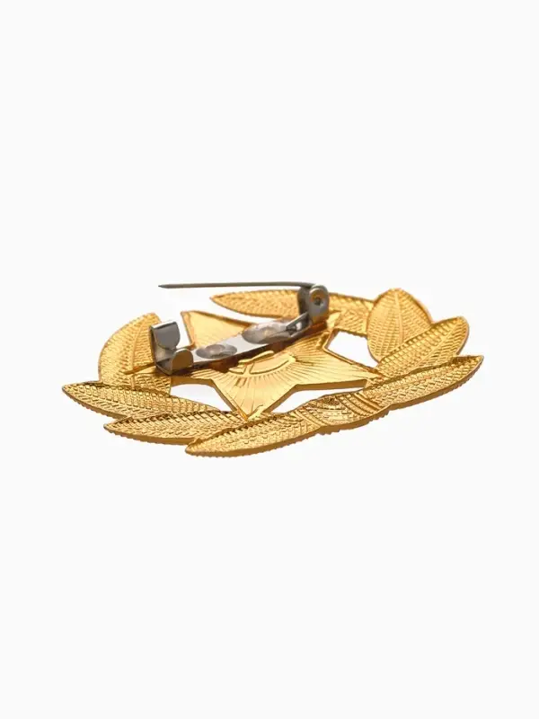 Значок "Кокарда" Советской армии, красный в золоте