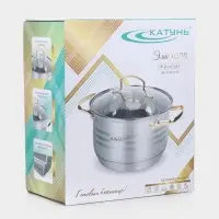 Кастрюля 5,5 л "ЭЛИС ГОЛД" ф24х13,5 см