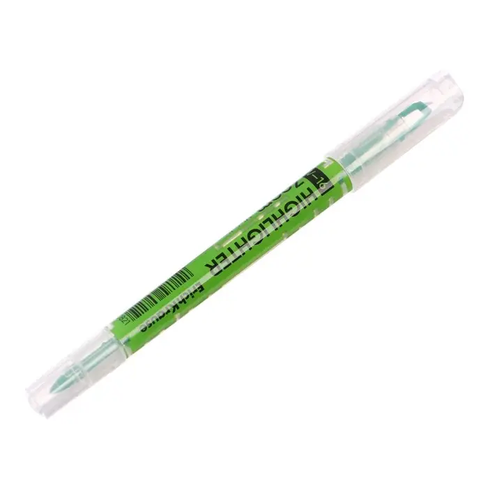 Маркер текстовыделитель 0.5-3.5 мм ErichKrause Visioline V-16 Zoom Neon, двухсторонний, зеленый неон, чернила на водной основе