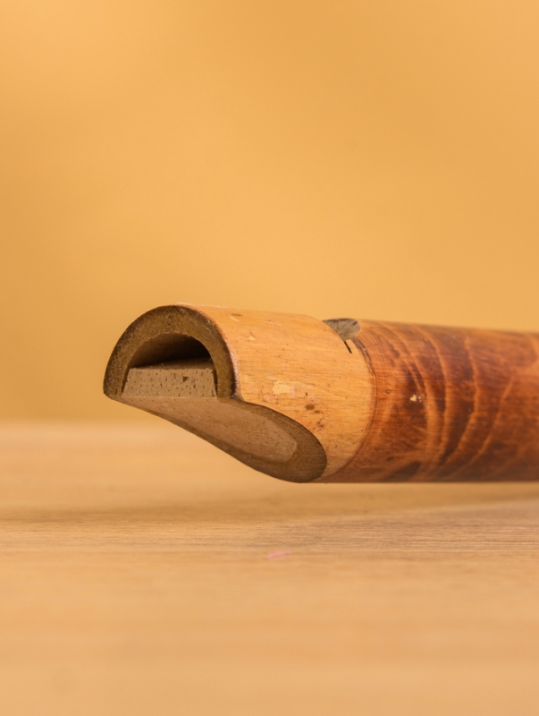 Сувенирный музыкальный инструмент "Флейта" бамбук, цв. коричневый, 30х2х2 см