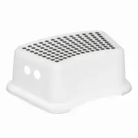 Подставка детская, антискользящая., цвет белый/серый