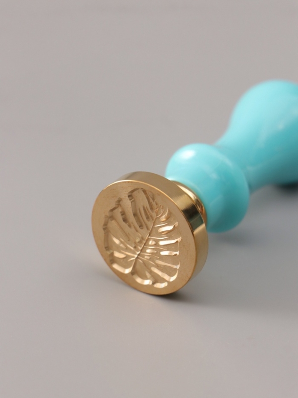 Сургучный набор "Монстера" печать, ручка, сургуч 12,5х10х3,6 см