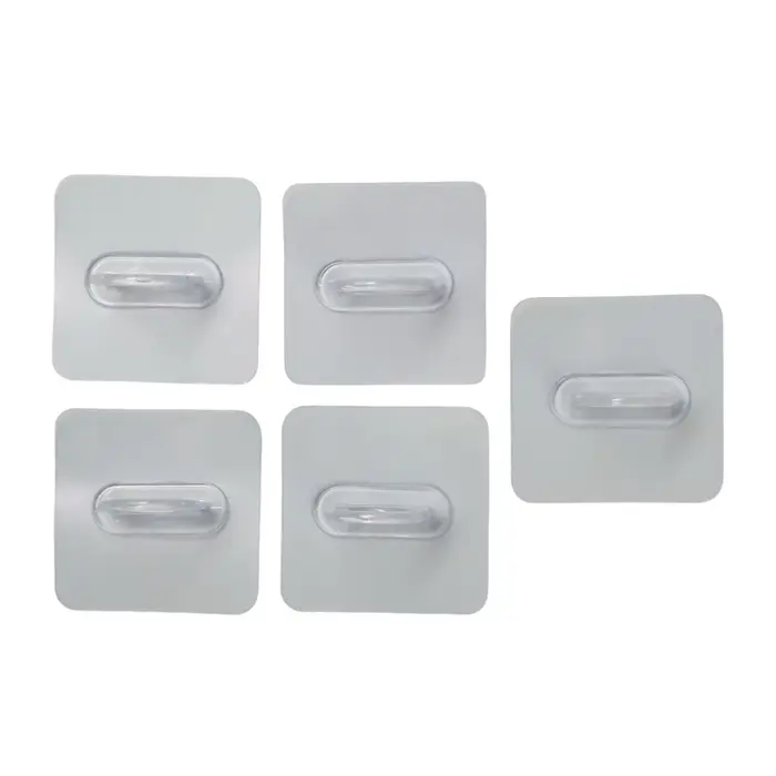 Держатель с клейкой поверхностью ТУНДРА, d=25 мм, 68&times;68 мм, прозрачный