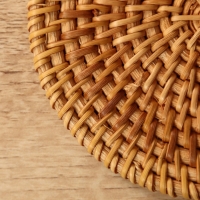Подставка под горячее 10 см, ротанг
