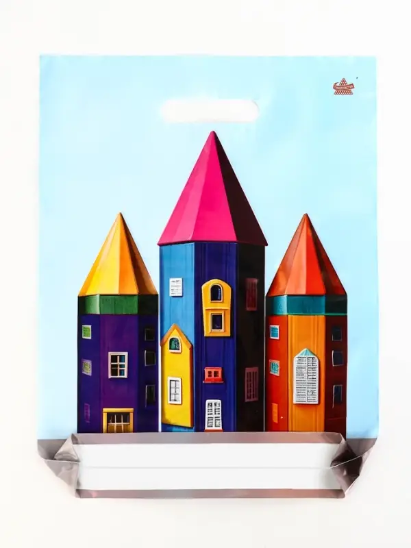 Пакет "Яркие карандаши", полиэтиленовый с вырубной ручкой, 31х40 см, 60 мкм