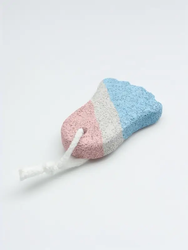 Пемза для педикюра &laquo;Ступня&raquo;, с подвесом, 9&times;6 см, в коробке, разноцветная