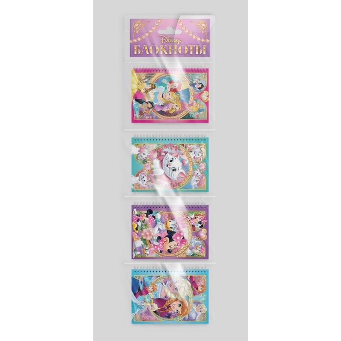 Набор блокнотов А7 28л 4 шт, Дисней