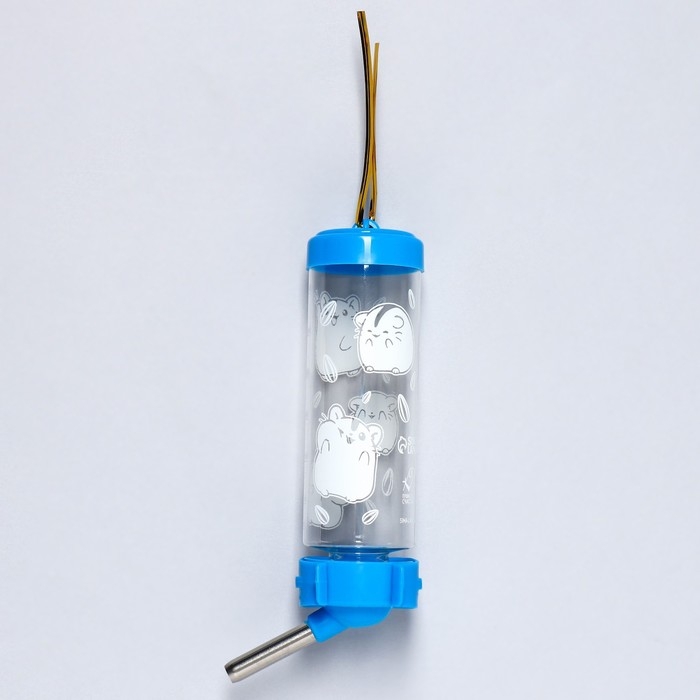 Поилка для грызунов &laquo;Хомячки&raquo; 125 мл, 12.5х4.5 см, микс цветов