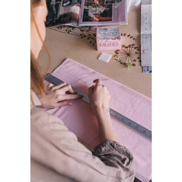 Мыло портновское, исчезающее, 4 &times; 4 см, 50 шт, цвет белый