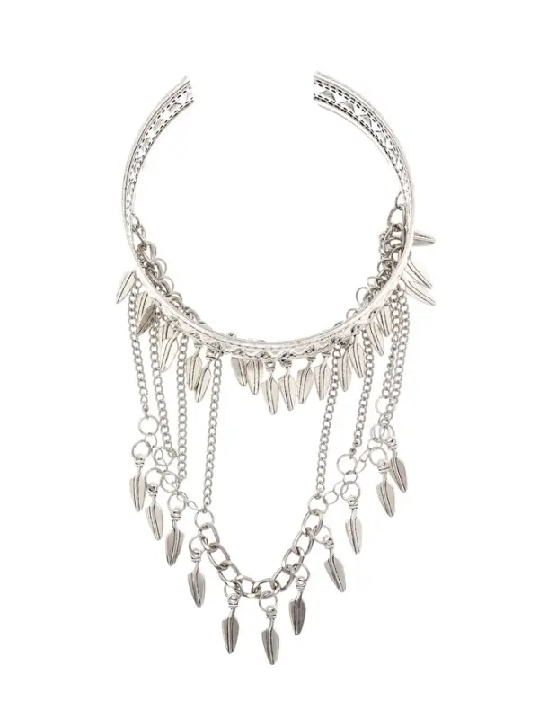 Браслет на предплечье &laquo;Перо&raquo;, цвет серебро