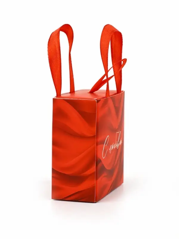 Коробка-пакет под бижутерию &laquo;С любовью&raquo;, 7.5 х 7.5 х 3.5 см