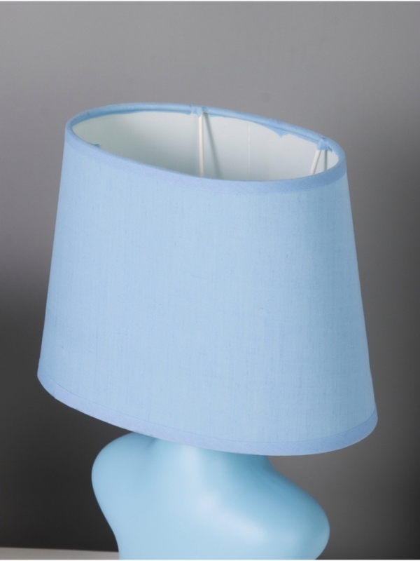 Лампа настольная "Звезда" 40Вт Е14 голубой 12х19х29см