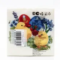 Салфетки бумажные пасхальные &laquo;Цыплята&raquo;, 1 слой, 24&times;24 см, 50 шт.