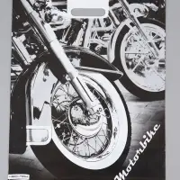 Пакет "Байк, полиэтиленовый с вырубной ручкой 41х51 см, 80 мкм