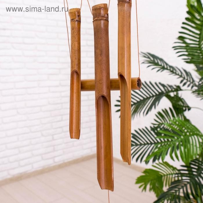 Музыка ветра &laquo;Сова&raquo;, 83&times;20&times;4 см, бамбук, МИКС
