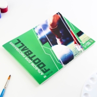 Альбом для рисования 40 листов А4 на скрепке &laquo;1 сентября: Футбол&raquo; обложка 160 г/м2, бумага 100 г/м2.