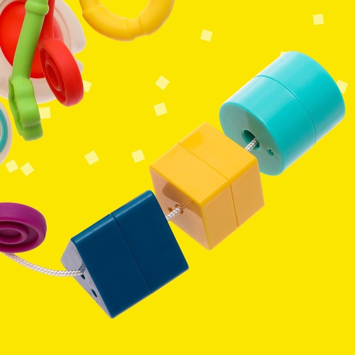 Игрушка развивающая для малышей &laquo;Крабик&raquo;, тянучка с сортером