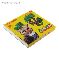 Пластилин 12 цветов 180 г &laquo;Каляка-Маляка&raquo;, со стеком