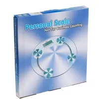 Весы напольные LVE-001, электронные, до 180 кг, 2хААА, стекло, белые