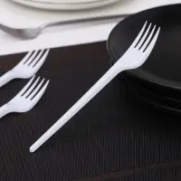 Вилки одноразовые Не ЗАБЫЛИ!, набор 12 шт., пластик, 15.5 см, столовые, белые