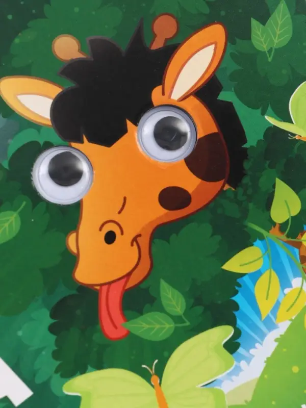 Набор картонных книг с глазками, 4 шт по 10 стр., Синий трактор