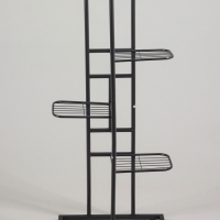 Подставка для цветов Greengo, 5 полок, 44 &times; 22 &times; 95 см, напольная, металл, тёмно-серая