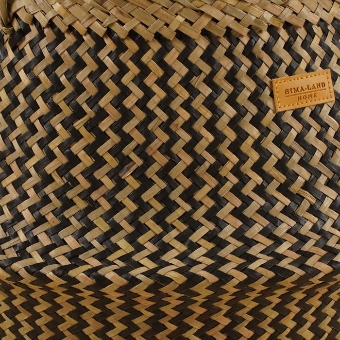 Корзина для белья плетеная круглая SL Home &laquo;Сорренто&raquo;, камыш, 35&times;45 см