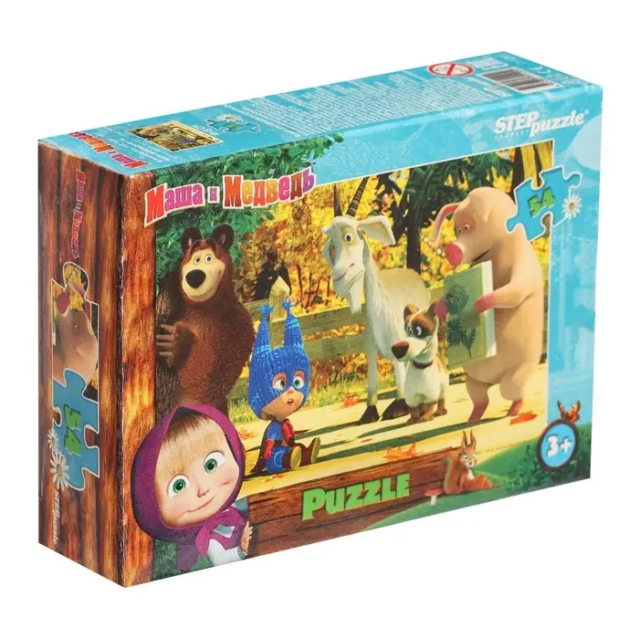 Пазлы &laquo;Маша и Медведь&raquo;, 54 элемента, МИКС